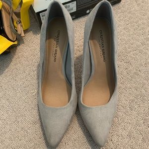 Grey Christian Siriano Pumps